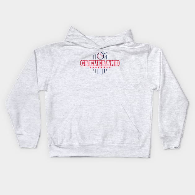 Cleveland Baseball Kids Hoodie by Toogoo